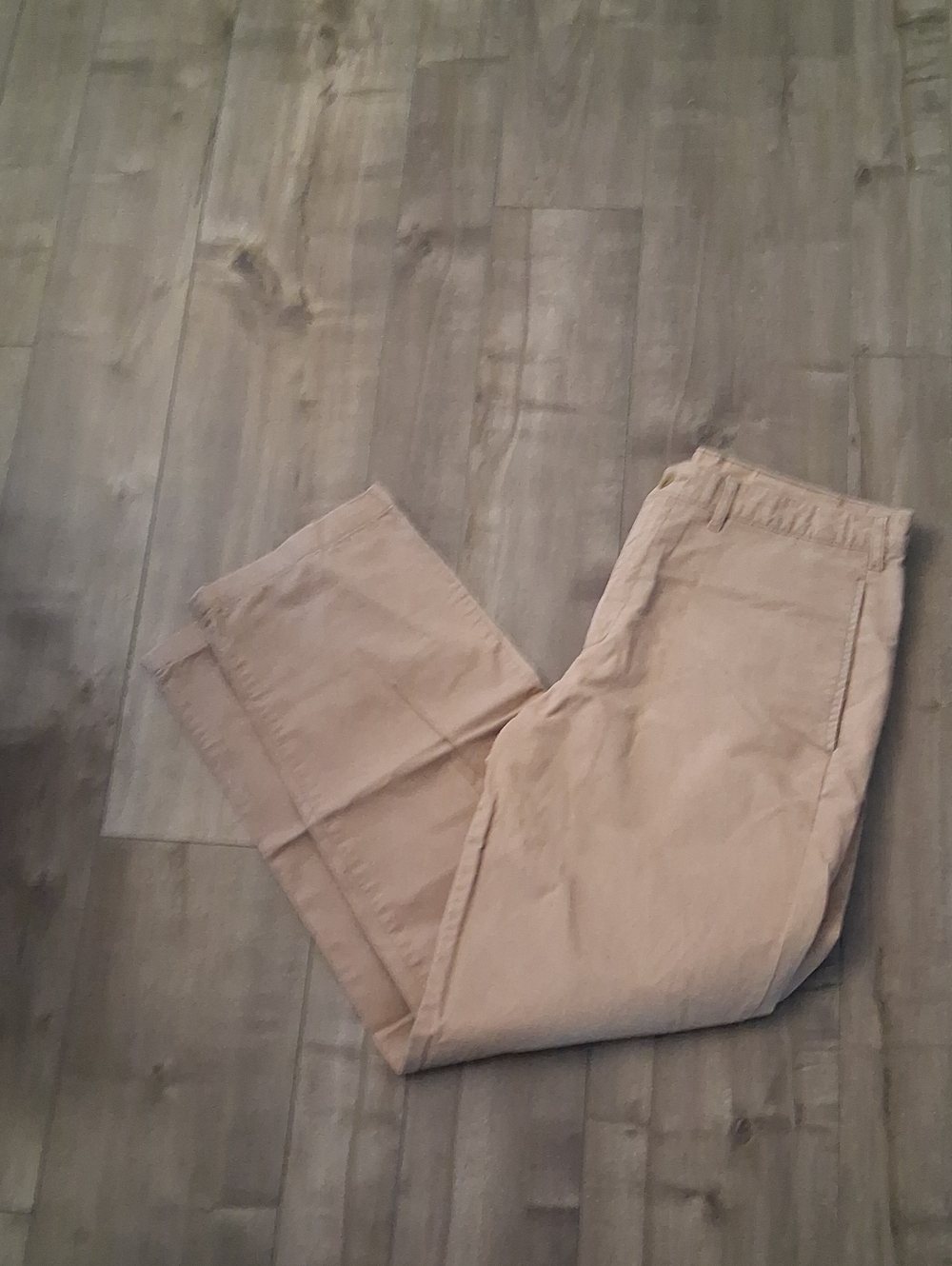 Lands' End Men's Light Khaki Chino Pants 32x32